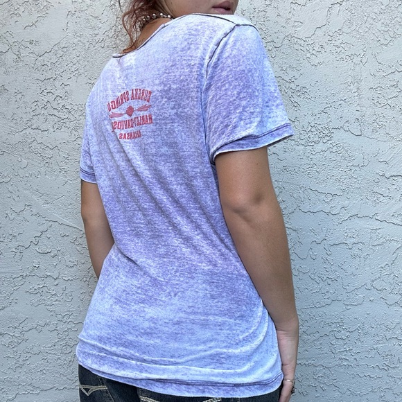 Y2k Nineties Sheer Harley-Davidson Top - Picture 7 of 10